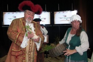 Richard Thibault avec une paysanne