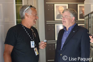 Marc Alarie et le ministre Pierre Corbeil