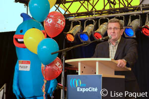 Régis Labeaume à l'inauguration d'Expo Québec