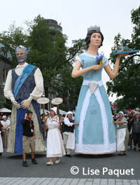 Le défilé des Fêtes de la Nouvelle-France 2011