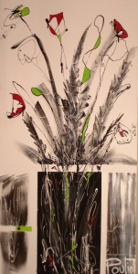 Oeuvre Danielle Pouliot BRINS DE FOLIE L’espace contemporain accueille TROIS ARTISTES