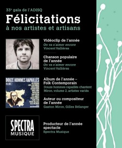 Félicitations à nos artistes et artisans!