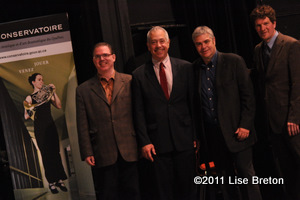 André Jean - Directeur du Conservatoire d'art dramatique de Québec Nicolas Desjardins - Directeur général du Conservatoire de musique et d'art dramatique du Québec Richard Chevalier - Directeur général des opérations, Direction générale du Conservatoire de musique et d'art dramatique du Québec Louis Dallaire - Directeur du Conservatoire de musique de Québec André Jean - Directeur du Conservatoire d'art dramatique de Québec Nicolas Desjardins - Directeur général du Conservatoire de musique et d'art dramatique du Québec Richard Chevalier - Directeur général des opérations, Direction générale du Conservatoire de musique et d'art dramatique du Québec Louis Dallaire - Directeur du Conservatoire de musique de Québec
