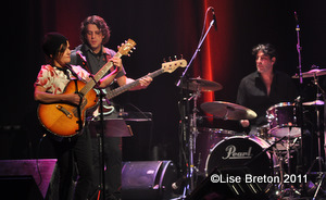 Diane Tell avec ses musiciens Diane Tell avec ses musiciens