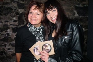 Annie Dufresne et moi à son lancement d'albums