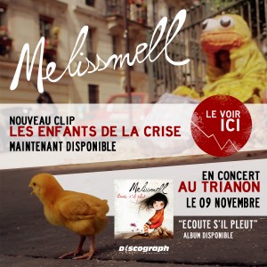 Melissmell En concert, au Trianon de Paris le 9 novembre