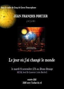 Le nouvel album de Jean François Fortier