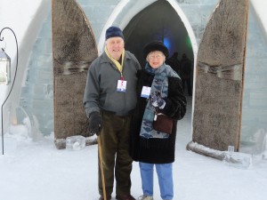 Geoff et Ruth Watkins l’Hôtel de Glace accueillait son invité le plus âgé depuis son ouverture en 2001