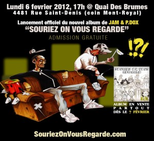 Lancement de l'album "Souriez on vous regarde" de Jam & P.Dox