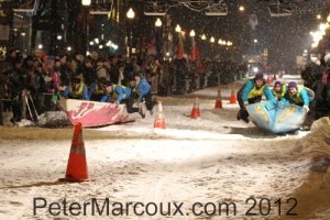 Qualification de la course en canot