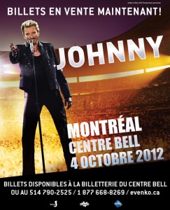 Johnny Hallyday sera au Centre Bell le 5 octobre!