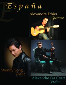 Trio Da Costa le samedi 10 mars 2012 à 20 h 30, à l’Espace RONA.