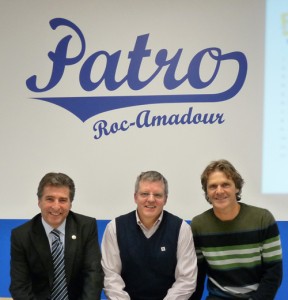 monsieur André Drolet, député de Jean-Lesage, monsieur Clément Lemieux, directeur général du Patro Roc-Amadour et monsieur Pierre Lavoie, triathlète et cofondateur du Grand défi Pierre Lavoie.