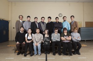 École nationale de l'humour - finale Josiane Aubuchon, Alexandre Bisaillon, Martin Boileau, Serge-Yvan Bourque, Mikaël Dallaire, Laurie Desjardins-Dufresne, Shawn Langlais, Simon Laroche, Benjamin Picaud, Anthony Proteau-Bélanger, Rabii Rammal, Vincent Richer, Jolène Ruest, Christian Seradura et Éric Trottier