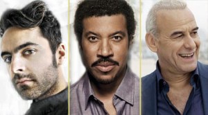 Dumas, Lionel Richie et Michel Fugain Dumas, Lionel Richie et Michel Fugain