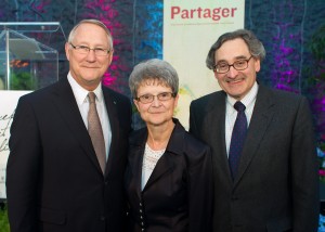 Soirée-bénéfice Maison Saint-Gabriel avec Gérald Tremblay, Madeleine Juneau, Directrice de la Maison Saint-Gabriel et Michael Sabia