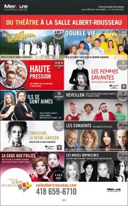 La nouvelle programmation du théâtre 2012-2013 à la Salle Albert-Rousseau La nouvelle programmation du théâtre 2012-2013 à la Salle Albert-Rousseau