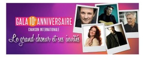 10e Gala de la Chanson Internationale salle Wilfrid-Pelletier de Place des Arts les 29 et 30 septembre .