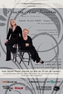 Rachel Martel Le 14 avril 2012 à 20H00 à l'Espace Hypérion, Rachel Martel, pianiste, fête ses 50 ans de carrière .
