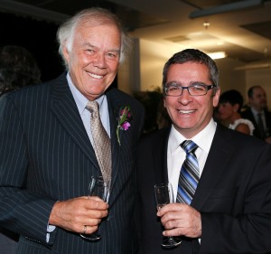 Guy Béliveau, Président du conseil d’administration de la Fondation et Mario Girard, Président-directeur général de l’Administration portuaire de Québec