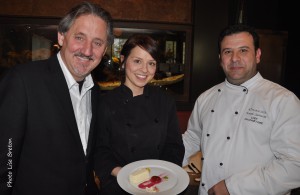 Yvan Ouellet, copropriétaire, Isabelle Plante, Chef pâtissière et Joseph Sarrazin, Chef et copropriétaire