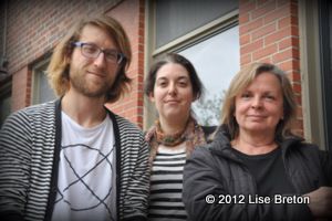 Jocelyn Pelletier, Marie-Renée Bourget Harvey membres de Tectonik et co-fondateurs des Chantiers et Marie Gignac directrice artistique du Carrefour international de Théâtre de Québec