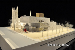 Maquette du projet d'agrandissement du MNBAQ Maquette du projet d'agrandissement du MNBAQ
