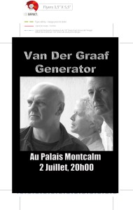 Van Der Graaf Generator Van Der Graaf Generator à Québec le 2 juillet au Palais Montcalm