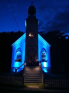 Chapelle catholique extérieur La chapelle catholique du lieu historique national de la Grosse-Île-et-le-Mémorial-des-Irlandais