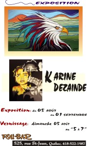 Expo de Karine Dezainde au Fou Bar