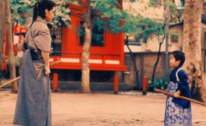 A boy with his samuraÏ A boy with his samuraÏ