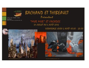 Mur Mur et Façades Danyelle Bachand et Nathalie Thibeault à L’espace contemporain 