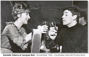 Danilèle  Oddera et Jacques Brel