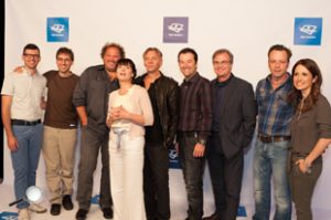 Frédéric Choinière, Jean-Sébastien Busque, Martin Picard, Anne Dorval, Marc Labrèche, Jeff Boudreault, René Vézina et Daniel Boucher.
