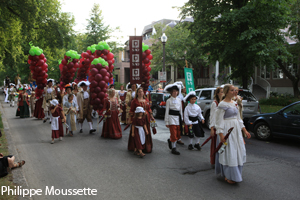 Le  Grand défilé de la Nouvelle-France 2012.  