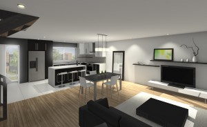 L'intérieur des futures maisons de ville VertBourg L'intérieur des futures maisons de ville VertBourg
