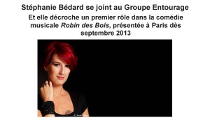 Stéphanie Bédard se joint au Groupe Entourage Stéphanie Bédard se joint au Groupe Entourage
