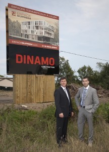 Jean-Yves Morissette, président directeur général Construction Dinamo inc et Yanik Guillemette, président de Guillemette Propriétés Jean-Yves Morissette, président directeur général Construction Dinamo inc et Yanik Guillemette, président de Guillemette Propriétés