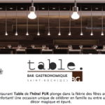 LE RESTAURANT TABLE PLONGE DANS LA FÉÉRIE DES FÊTES