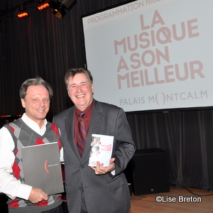 Dominique Soutif coordonnateur à la programmation du Palais Montcalm et Romulo Larrea Dominique Soutif coordonnateur à la programmation du Palais Montcalm et Romulo Larrea