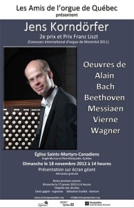 L’organiste allemand Jens Korndörfer L’organiste allemand Jens Korndörfer