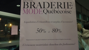 Braderie à Québec