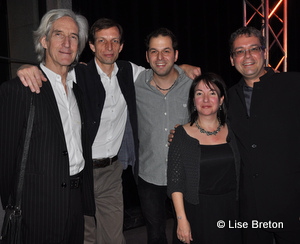 Louis Germain, président et trésorier,Mathieu et Blaise Fortier, fondateurs,Anik Simard, administratrice et Pierre Girard.,directeur général.