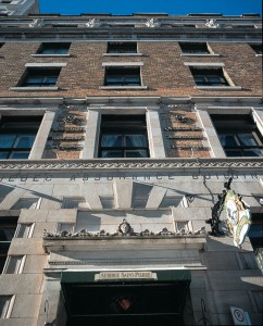 La façade de l'Auberge Saint Pierre