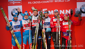 1e Podium Masculin par équipe Sprint Québec   