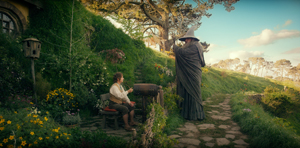 Bilbo Sacquet et Gandalf le magicien Bilbo Sacquet et Gandalf le magicien