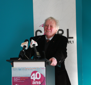 Jean-Paul L'allier, président d'honneur du 40e anniversaire de CKRL Jean-Paul L'allier, président d'honneur du 40e anniversaire de CKRL