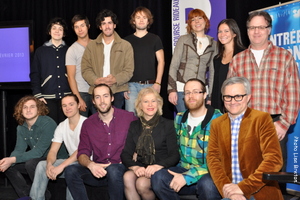 Quelques artistes de Rideau 2013 avec madame Colette Brouillé,directrice générale