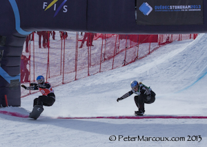 Maelle Ricker et Dominique Maltais