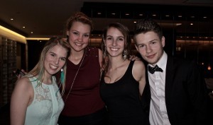 L’équipe événementielle du Gala: Joanie Lévesque, Marilou Simard Baril, Joëlle Berthier et Nicolas Bouillon. 